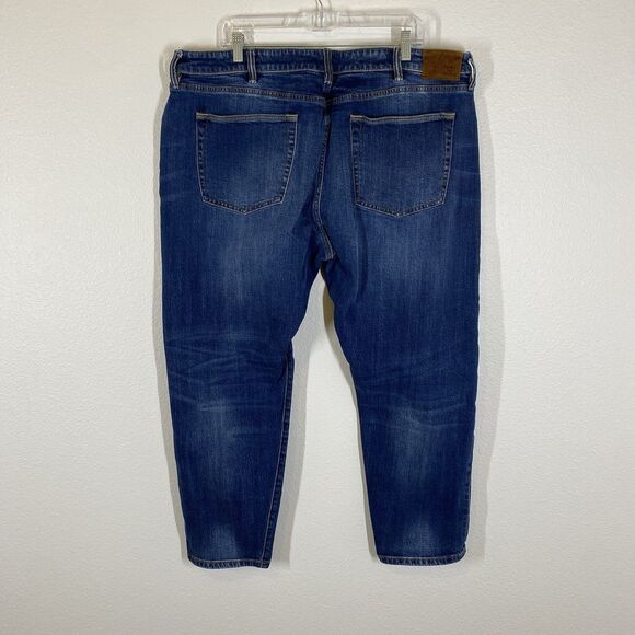 Flint and Tinder Selvedge Jeans Mens 42x30 Athletic Tapered Fit Denim Casual - Picture 5 of 12